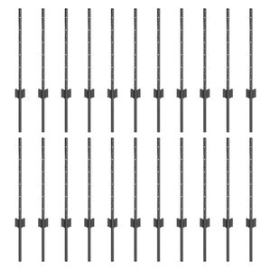 vidaXL Žoga āķis 22 pcs Pelēka 100 cm Tērauds