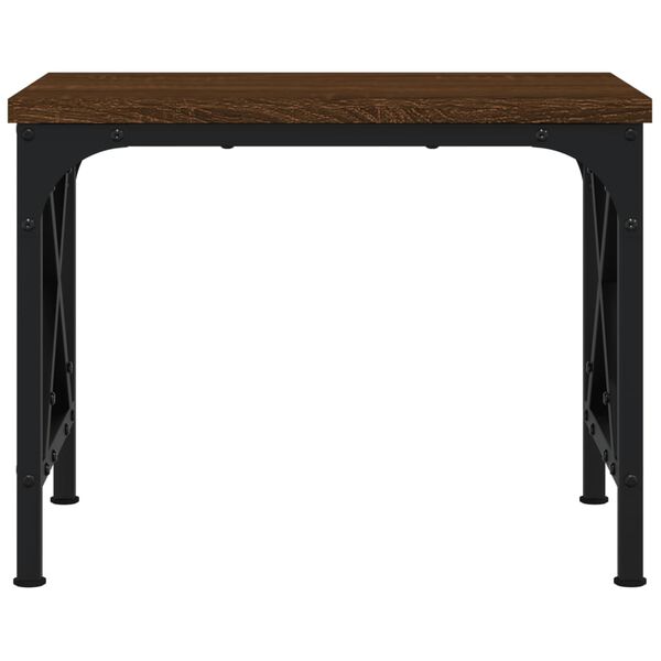 vidaXL printera statīvs, brūns, 40x30x31 cm, inženierijas koks