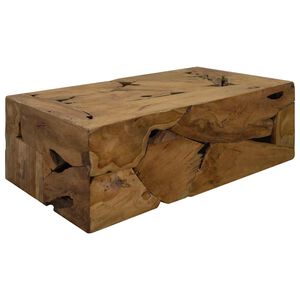 vidaXL kafijas galdiņ&scaron;, 90x50x30 cm, tīkkoks, brūns