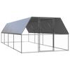 vidaXL vistu būris, 3x8x2 m, cinkots tērauds