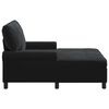 vidaXL &Scaron;eiss Lounge ar spilvenu Melna 91 x 157 x 91 cm Samts