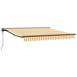 vidaXL Pārklājuma struktūra Dzeltena un balta 300 x 250 cm