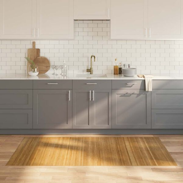 vidaXL paklājs, taisnstūra forma, dabīga krāsa, 100x200 cm, bambuss