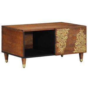 vidaXL Kafijas galdiņ&scaron; Medus brūns 80 x 50 x 40 cm Cieta mango koksne