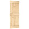 vidaXL Slīdo&scaron;ās durvis NARVIK Dabiska un melna 85 x 210 cm (213,5 cm)