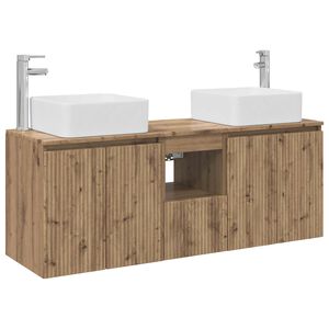 vidaXL Vannas istabas skapju komplekts 3 gab. Artisan Ozols