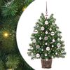 vidaXL Mākslīgā Ziemassvētku eglīte su 150 LED Zaļa 75 cm PE un PVC