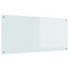 vidaXL Virtuves aizsargpaneļi Balts 110 x 50 cm rūdīts stikls