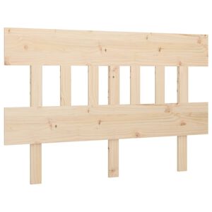 vidaXL gultas galvgalis, 153,5x3x81 cm, priedes masīvkoks