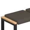 vidaXL Solspilvens 2 gab. Mākslīgā āda Pelēka Dziļums 35 cm