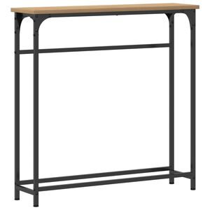 vidaXL Konsoles galds Artisānā ozols 75 x 19,5 x 75 cm