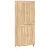 vidaXL augstais skapis, ozolkoka, 69,5x34x180 cm, inženierijas koks