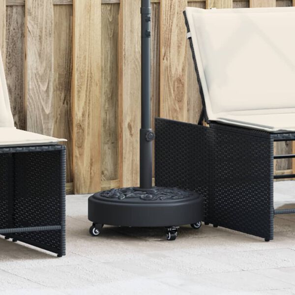 vidaXL saulessarga pamatne ar riteņiem, Ø38 / 48 mm kātiem, 27 kg