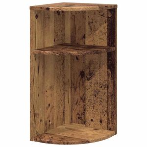 vidaXL Papildu galdiņ&scaron; Vecs koks 29,6 x 29,6 x 60 cm Inženierijas koks
