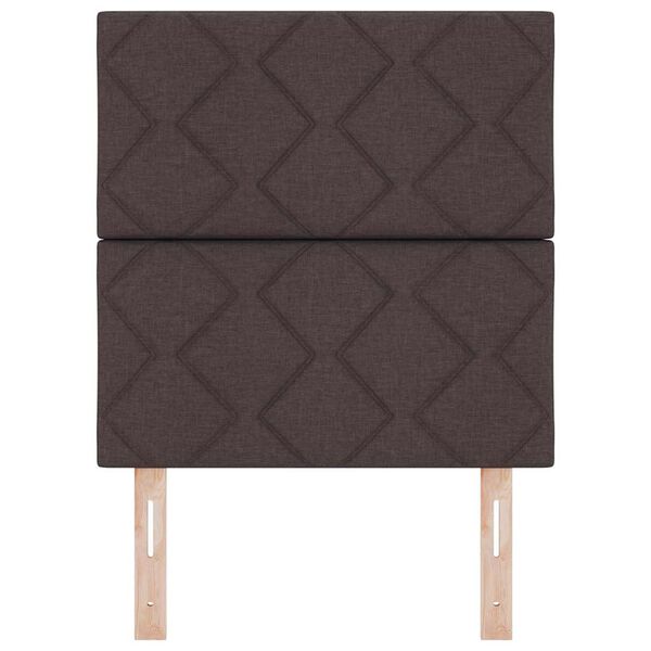 vidaXL Galvgalis ar galvas klāju Tum&scaron;i brūna 80 cm Mākslīgā āda