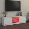 vidaXL TV skapītis ar LED lampiņām, 120x30x36 cm, balts