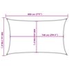 vidaXL saules aizsargs, 8x5 m, 100% poliesters, Oksforda audums