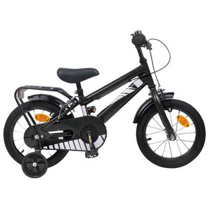 vidaXL Bērnu Velosipēds 12 Collas no 2-4 gadiem Melns