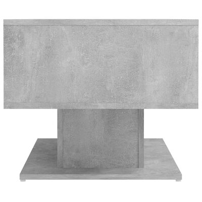 vidaXL kafijas galdiņš, betona pelēks, 103,5x50x44,5 cm, skaidu plātne