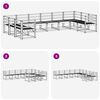 vidaXL Āra dīvānu komplekts 10 pcs Dabiska Cietā akācijas koks
