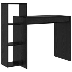 vidaXL Galds Melns ozolkoks Inženierijas koks 100 x 40 x 90 cm