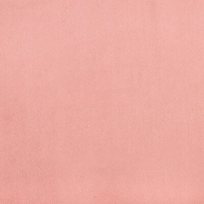 vidaXL atsperu gultas rāmis, rozā samts, 180x200 cm