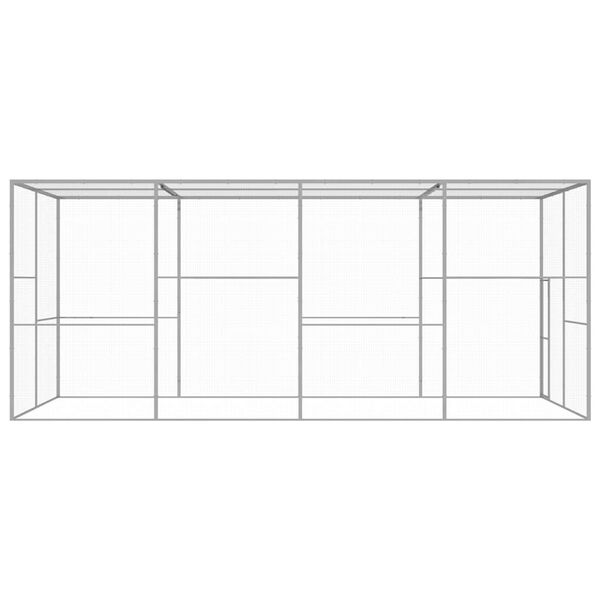 vidaXL kaķu būris, 6x3x2,5 m, cinkots tērauds