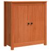 vidaXL Puse Vaks brūns 70 x 35 x 80 cm Ciets priedes koks
