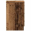 vidaXL naktsskapī&scaron;i 2 gab Old Wood 38x35x55 cm Engineered Wood
