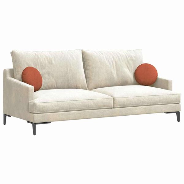 vidaXL Sēdvietas spilventiņi 2 pcs Sarkans oranžs &Oslash; 30 cm