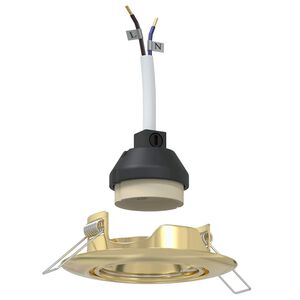 vidaXL Prožektors 24 pcs Zelts 9 x 9 x 2.5 cm Metāla