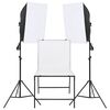 vidaXL fotostudijas gaismu komplekts ar galdu