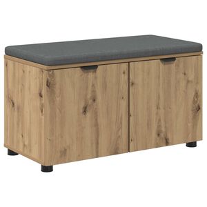 vidaXL Zāles sols ar spilvenu Amatnieka Ozols 80 x 38 x 46 cm