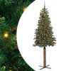 vidaXL Tievā Ziemassvētku Egle Zaļa 180 cm PVC un cietā priedes koks