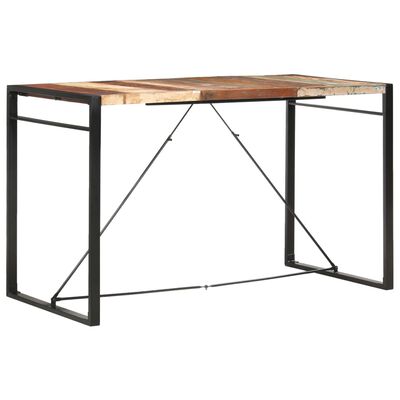 vidaXL bāra galds, 180x90x110 cm, pārstrādāts masīvkoks