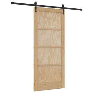 vidaXL Slīdo&scaron;ās durvis ORKDAL 86 x 198,5 cm Priedes masīvkoks