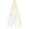 vidaXL Ziemassvētku eglītes lampiņas 150 LED Silti balts 150 cm