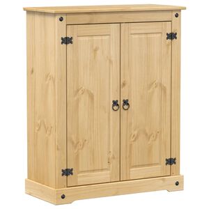 vidaXL apavu skapītis Corona, 86x38,5x108 cm, priedes masīvkoks