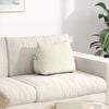 vidaXL Atpakaļ spilvens Krēmkrāsa 45 x 20 x 35 cm Korduroja audums
