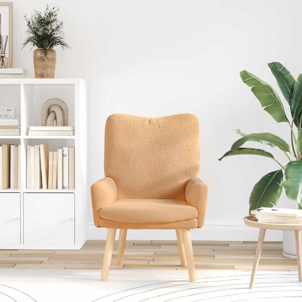 vidaXL atpūtas krēsls Bē&scaron;a 63 x 67 x 94 cm Poliesters un saplāksnis