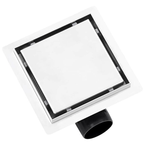 vidaXL du&scaron;as noteka ar pārsegu, 15x15 cm, nerūsējo&scaron;s tērauds