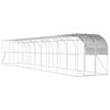 vidaXL Vistu būris pie sienas Sudraba 1200 x 200 x 215 cm