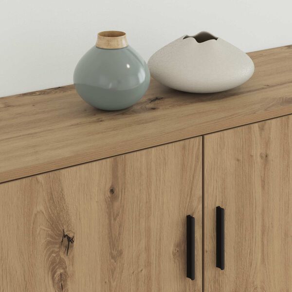 vidaXL Sienā piestiprināta TV skapī&scaron;a komplekts 2 pcs Artisānā ozols