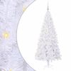 vidaXL Mākslīgā Ziemassvētku eglīte Balts 180 cm PVC un tērauds