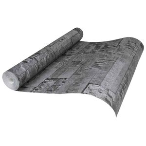 vidaXL 3D akmens tapete Melns 10 x 0,53 m Nesavilkta audums
