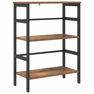 vidaXL Grāmatu plaukts 2 līmeņi 60 x 29,5 x 81 cm Inženierijas koks