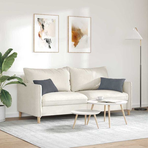 vidaXL Dīvāna spilveni 2 pcs Tum&scaron;i pelēka 50 x 30 cm Korduroja audums