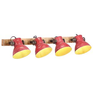 vidaXL sienas lampa, 25 W, bružāti sarkana, 90x25 cm E27