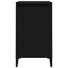vidaXL naktsgaldiņ&scaron;, 40x35x70 cm, inženierijas koks, melns