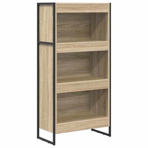 vidaXL Grāmatplaukts 60 x 30 x 121 cm Inženierijas koks Sonoma